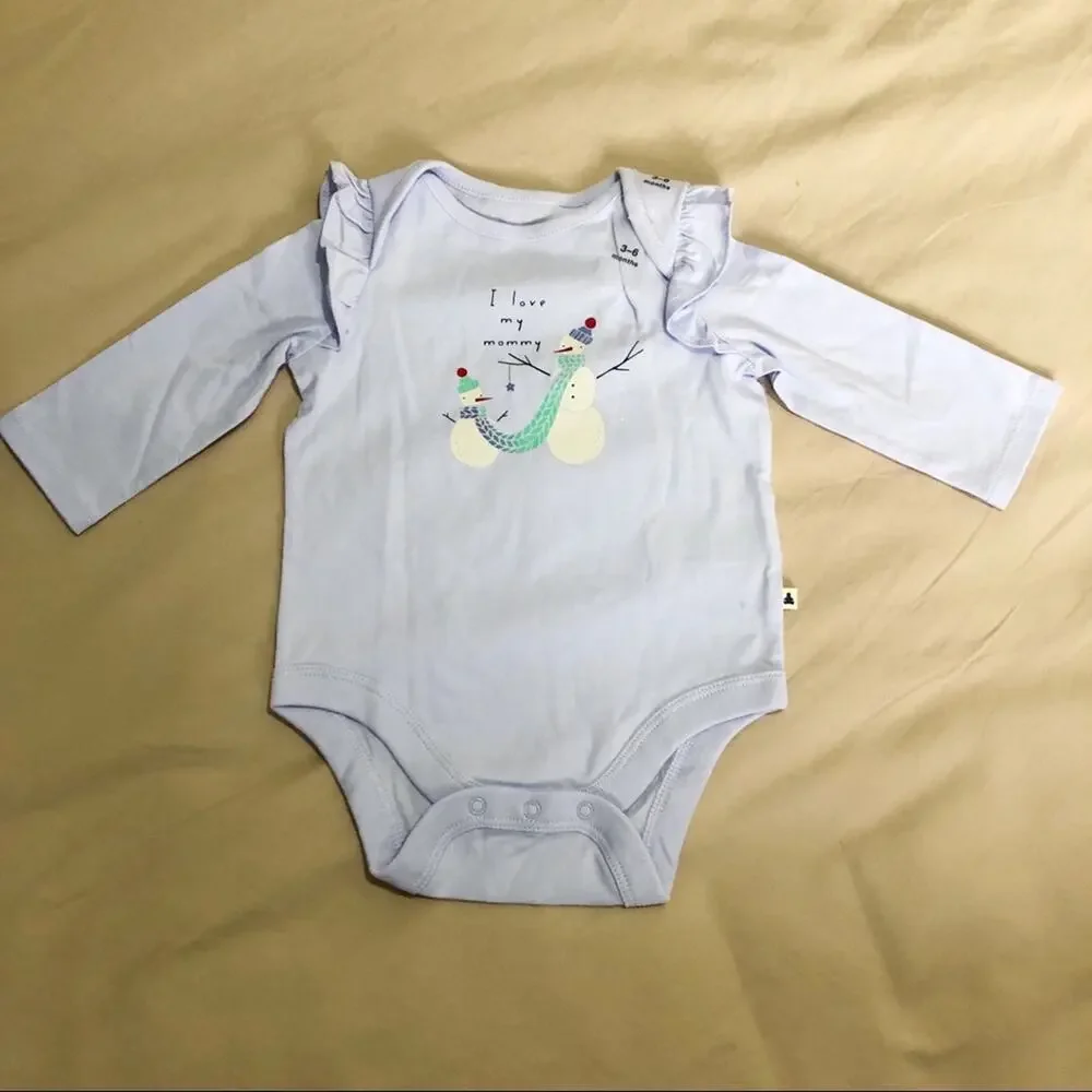 NWT Gap Light Blue “I love my mommy” Onesie 3-6 Months
